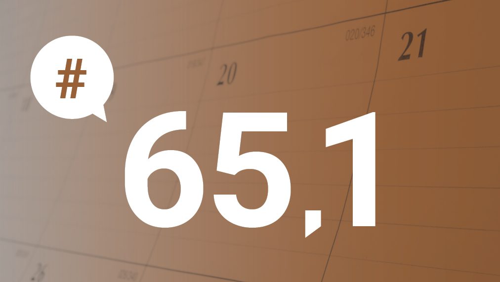 This month’s significant number: 65.1